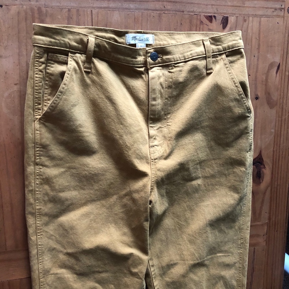 Madewell Mustard Denim Pants